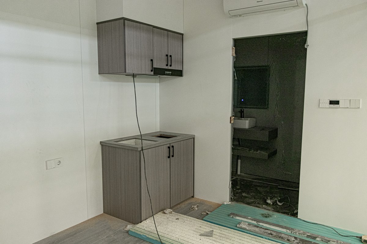 intérieur de la cabine de pomme