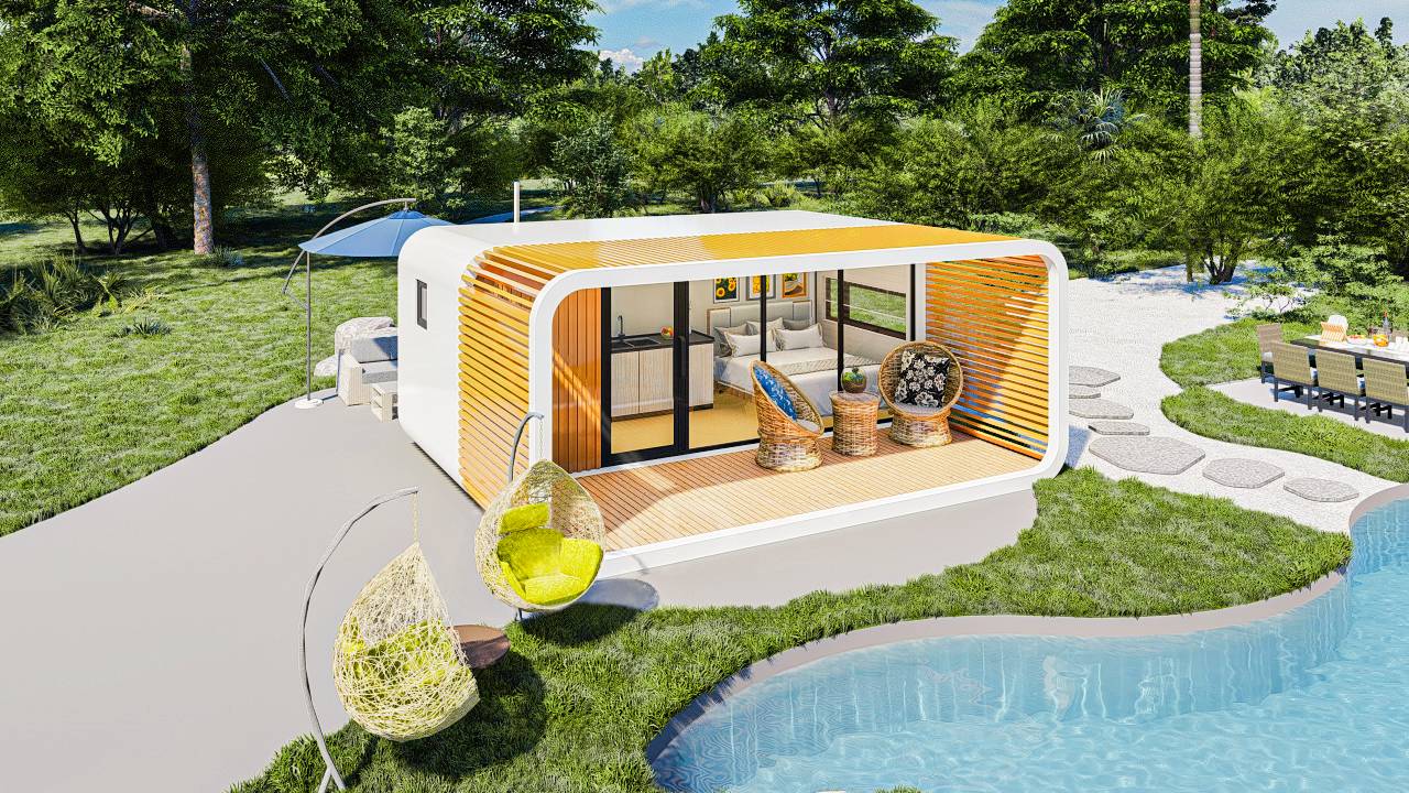 مقصورة التفاح الجاهزة prefab Airbnb
