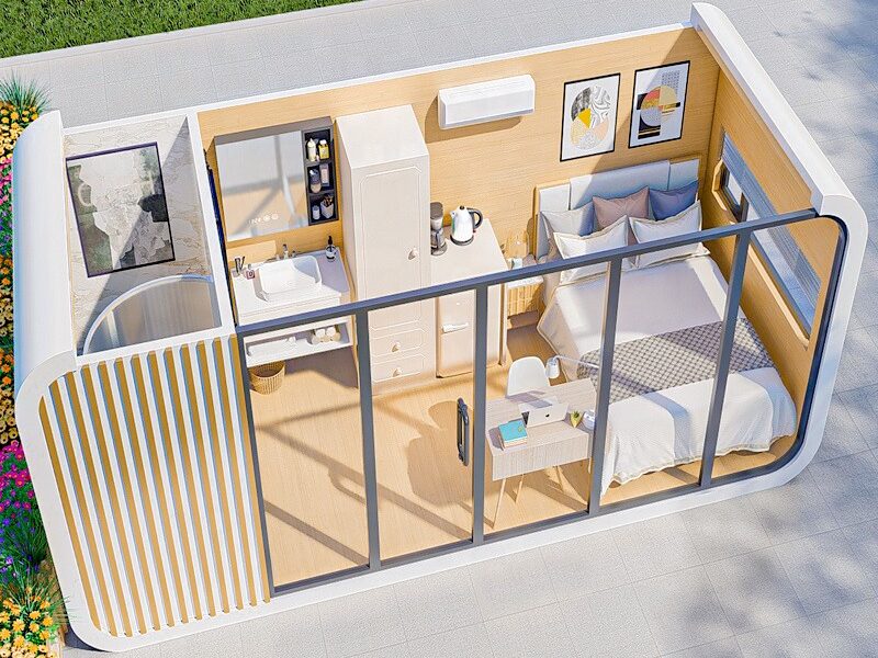 intérieur de la cabine de pomme