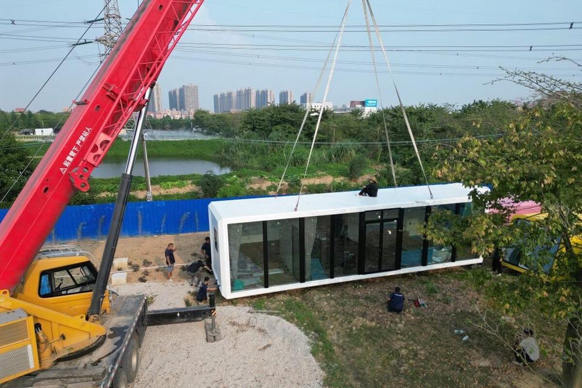 apple cabin on-Site Installation